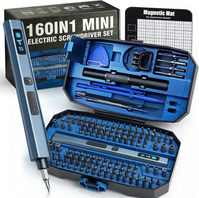160 in 1 Mini Electric Screwdriver Set: Cordless Precision Power Tool Kit
