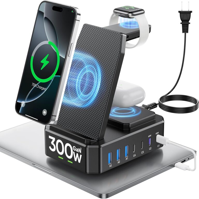 300W Charging Station for Multiple Devices Apple,zutspzss Wireless Charger