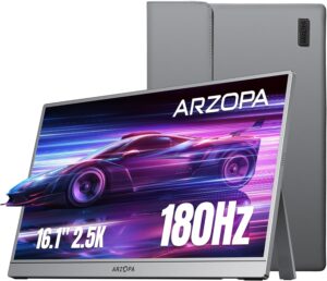 ARZOPA 16.1” 180Hz 2.5K Porta...