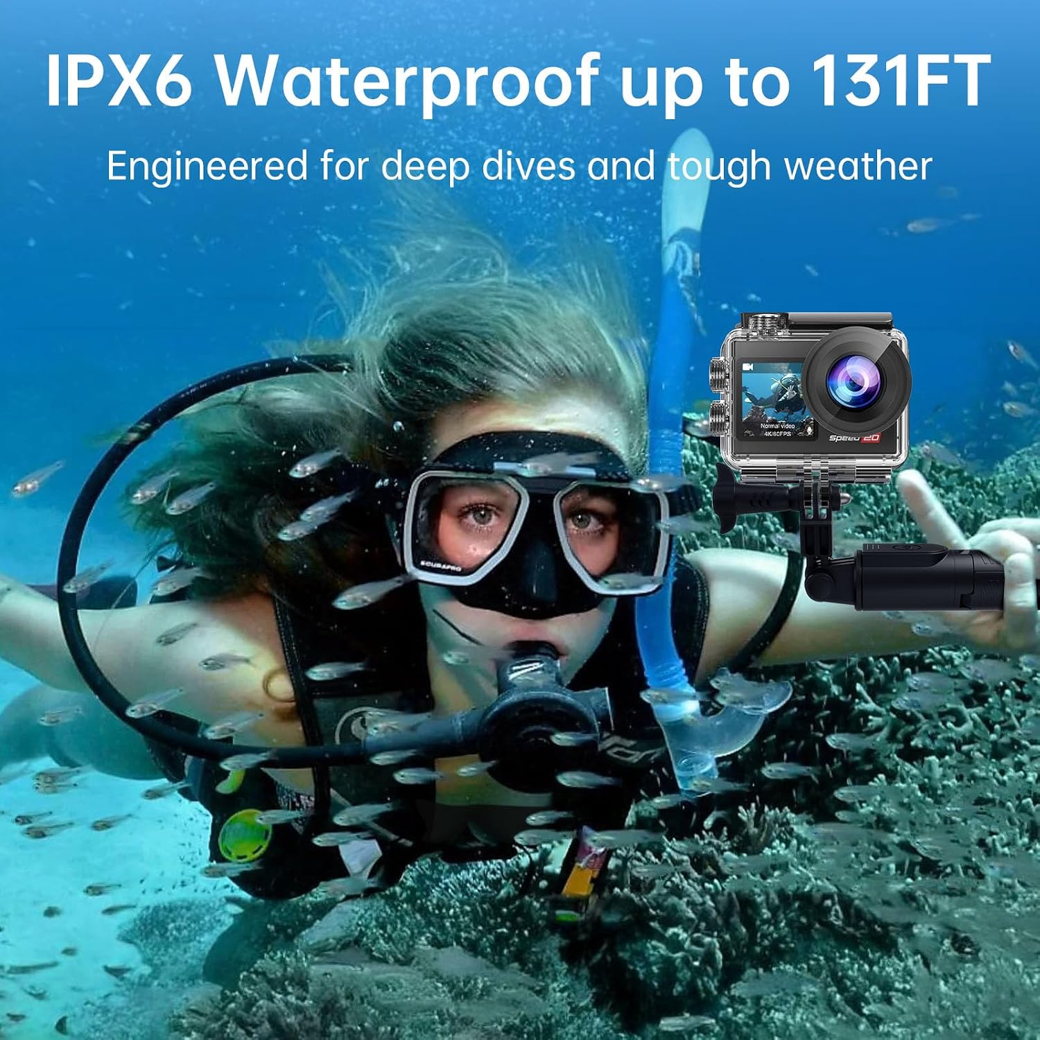 4K Action Camera 20MP Touch Screen WiFi EIS 131FT Waterproof - Image 4