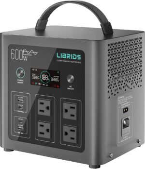 LIBRIDS Portable Power Station 640W...