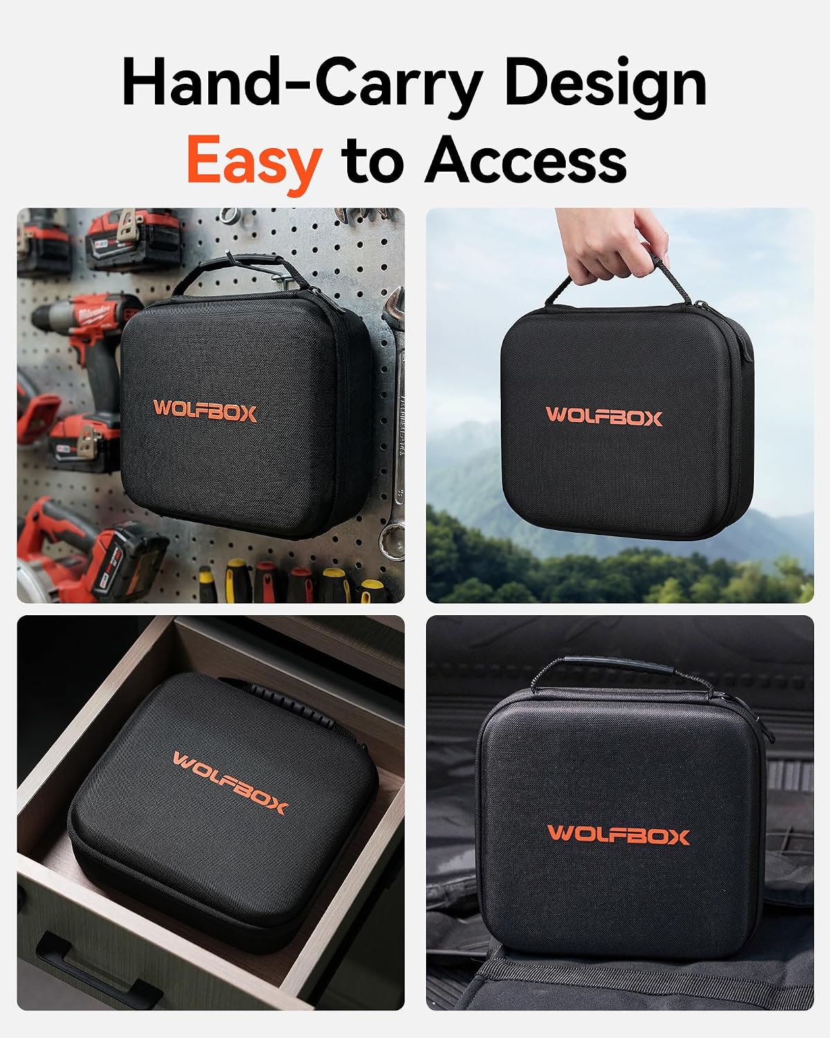 WOLFBOX MF50 Hard Carrying Case, Case Only, Device Not Included, Shockproof - Image 7
