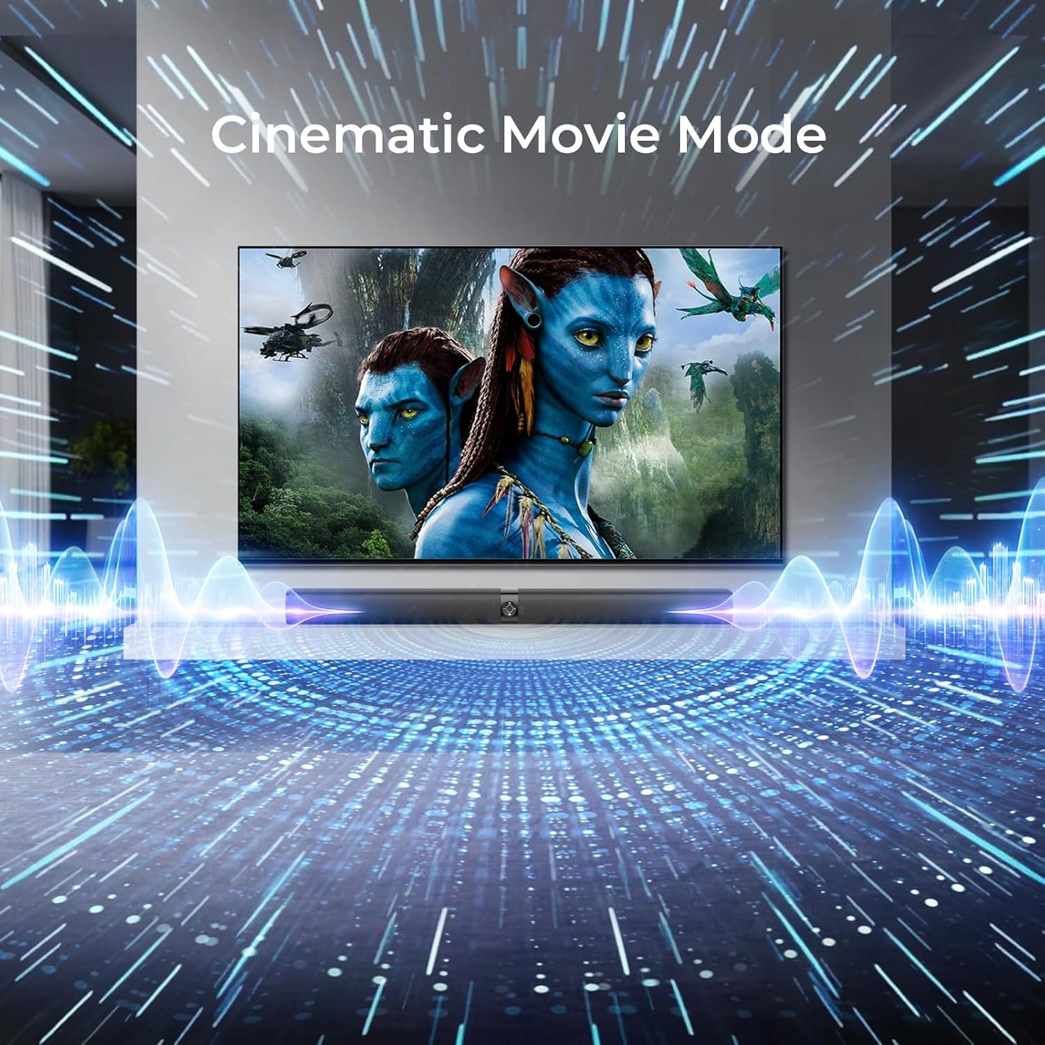 Sound Bar for Smart TV, Soundbar with Bluetooth/ARC/Opt/AUX Connect, Auto Volume Boost, 3 Equalizer Modes, 2 in 1 Detachable Soundbar for TV/PC/Gaming/Projectors - Image 6