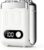 Mini Electric Shaver, Dual Head Waterproof Rechargeable Razor Mini Wet Dry Shaving Razor for Travel Home (White)