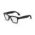 Meta Ray-Ban (Gen 2) Wayfarer Large Smart AI Glasses, Black, Clear Lenses
