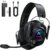 Krysenix 2.4 GHz Wireless Gaming Headset for PC, PS5, PS4, Switch – Black