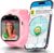 Smart Watch for Kids With GPS Tracker, Video & Audio Call, SOS Alerts, HD Camera, School Mode, Parental Control, Kids Smart Watch With Preinstalled SIM Card, Safe Phone Watch for Boys & Girls (Pink)