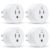 EIGHTREE Smart Plug WiFi Outlet Works with Alexa & Google Home, 15A, 4-Pack