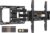 Perlegear Full Motion TV Wall Mount for 26-74 inch TVs, Height Adjustable TV Mount, Pre-Assembled Wall Mount TV Bracket with Tool-Free Tilt, Swivel, Fits 16” Studs, 99 lbs, Max VESA 400x400mm, PGMF21