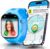Smart Watch for Kids With GPS Tracker, Video & Audio Call, SOS Alerts, HD Camera, School Mode, Parental Control, Kids Smart Watch With Preinstalled SIM Card, Safe Phone Watch for Boys & Girls (Blue)