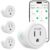 GHome Smart Plug, WiFi Smart Plugs that Work with Alexa and Google Home