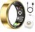 Smart Ring Health & Fitness Tracker for Men & Women, Heart Rate, SPO₂, Sleep & Activity Monitoring, IP68 Waterproof, Long Battery Life, Family Care Mode, No Subscription Fee (Gold, 8)