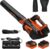 WOLFBOX MT600 Cordless Leaf Blower, 620 CFM 150 MPH, 2 Batteries