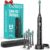 COSLUS C40 Sonic Electric Toothbrush for Adults & Family, Black, 1PC