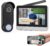 Wireless Smart Video Doorbell System,7″ Touchscreen Display,1080P Video Doorbell Camera with Motion Detection,2-Way Audio,Local Storage No Subscription, Easy Install Without Wiring