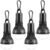 FLY2SKY 4Pcs Portable LED Camping Lights with Clip Hook Emergency Light
