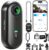 4K Thumb Action Camera with Memory Card Mini Body Camera with WiFi Magnetic Clip Wearable Hands-Free Recording POV Camera, Waterproof case, Mount Anywhere for Sports Vlogging Cycling (Dark Black,128G)